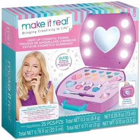 Make It Real 2508 Light-Up Cosmetic Studio Case Active learners