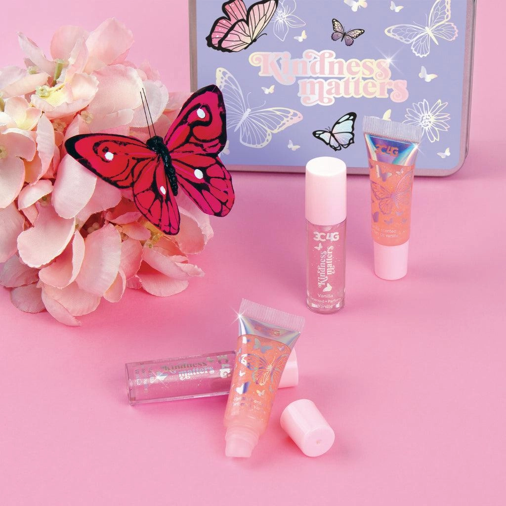 Busy kids Make It Real 3C4G Butterfly Kisses Lip Set