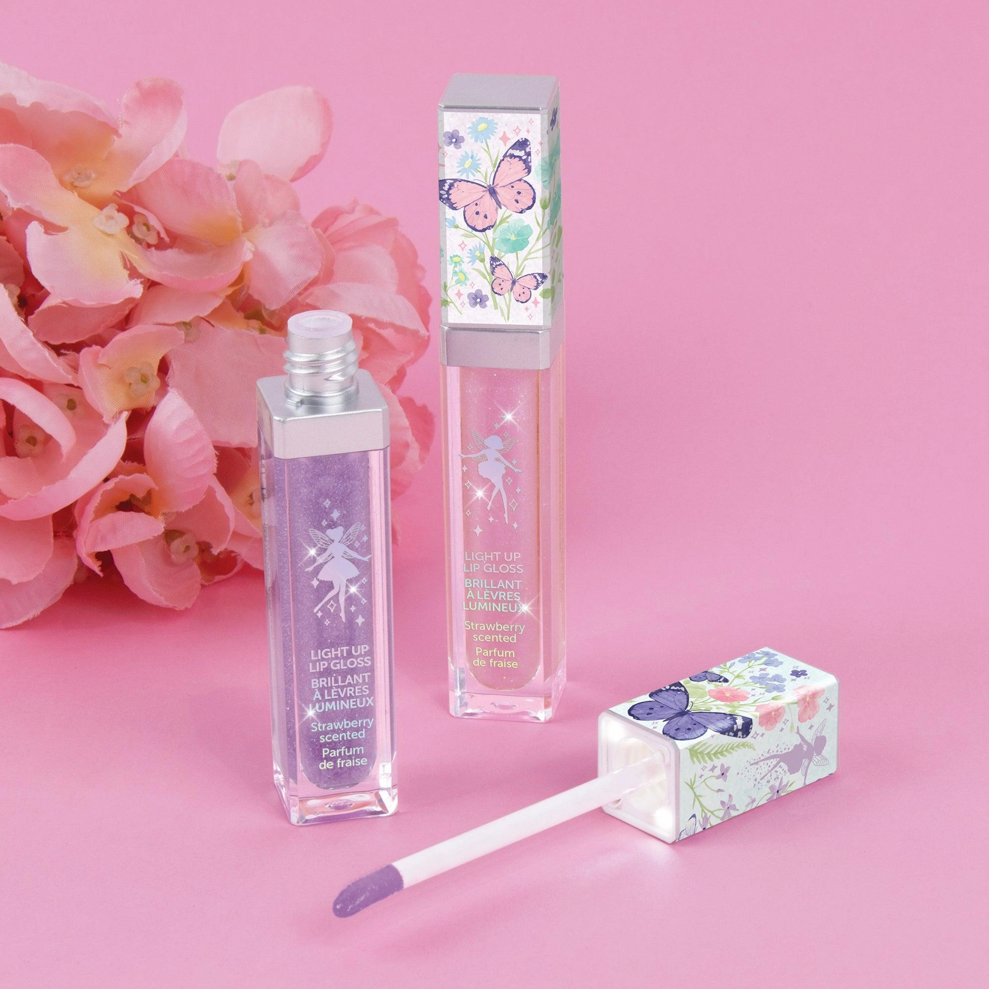 Make It Real 3C4G Fairy Garden Light-Up Lip Gloss Duo Fun for curious minds