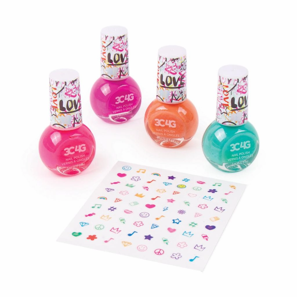 Make It Real 3C4G Graffiti Nail Polish And Nail Sticker Set Parent-approved learning