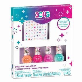 Make It Real 3C4G Graffiti Nail Polish And Nail Sticker Set Creative minds Busy kids
