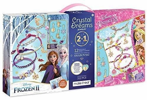 Make It Real 4382 - Disney Frozen 2 Disney Princess Crystal Dreams Jewellery Kids discovery tools Playroom adventures begin here