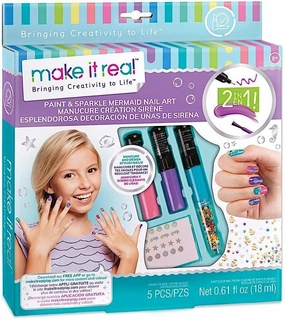 Inspiring creativity Curious minds Make It Real - Paint & Sparkle Mermaid Nail Art Spa