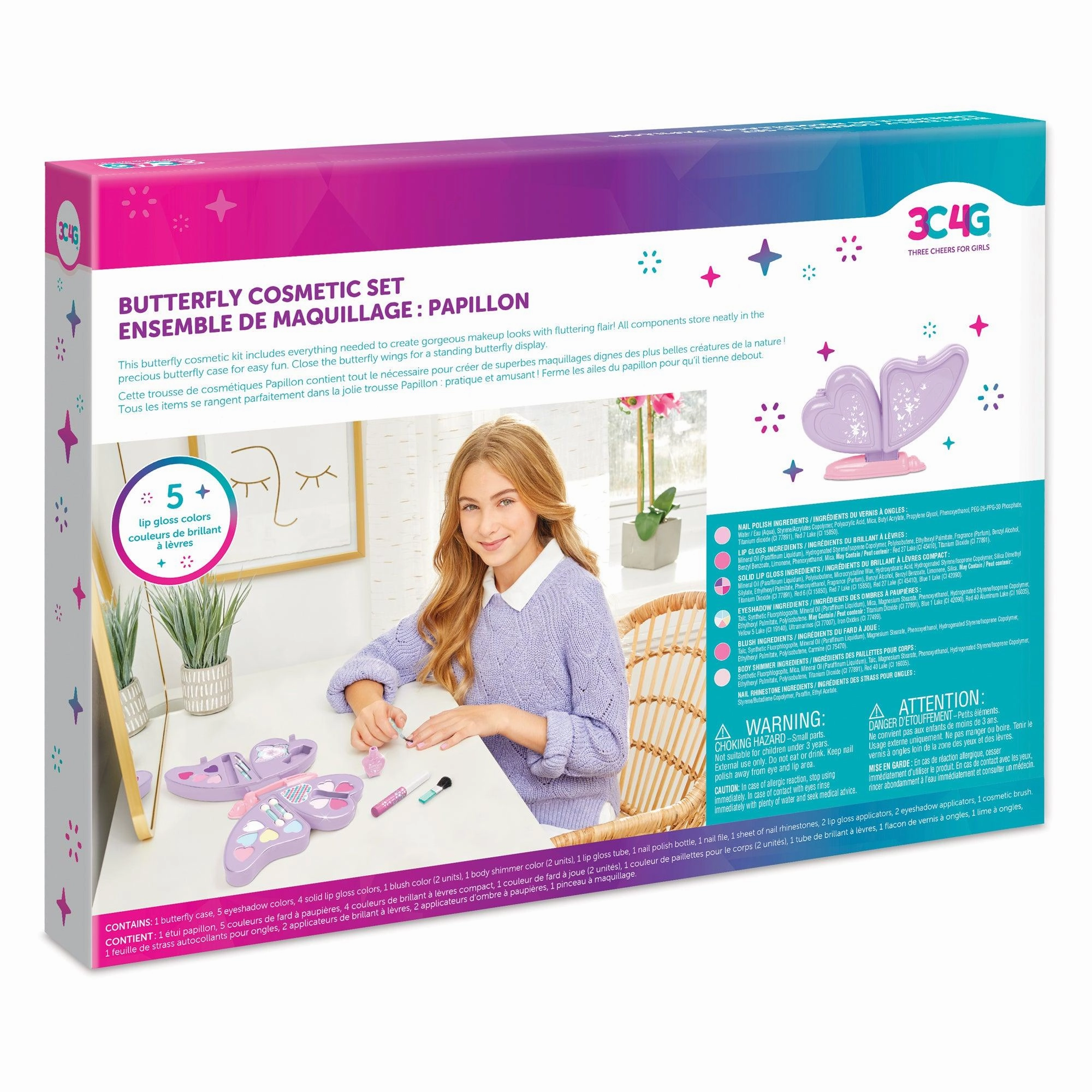 Make It Real Butterfly Cosmetic Set Fun for curious minds