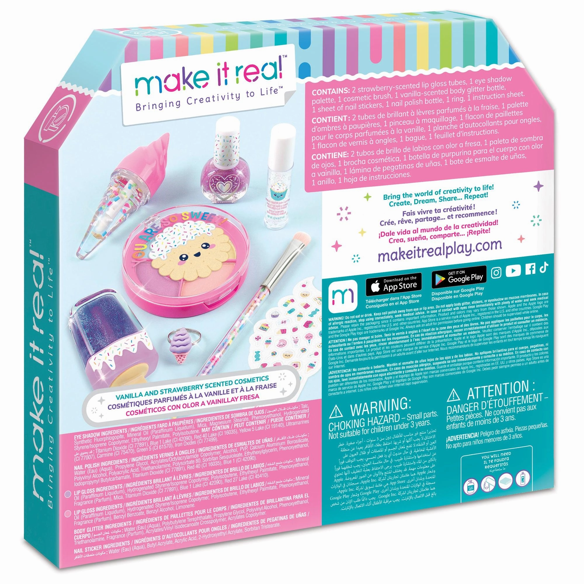 Inspiring creativity Make It Real Candy Shop Cosmetic Set