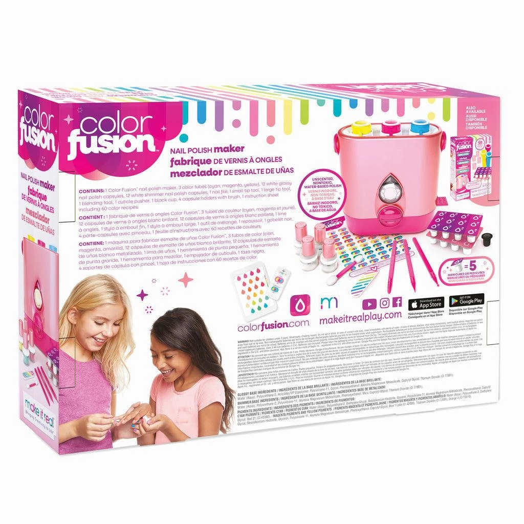 Enrichment activities Parent-approved learning Make It Real Color Fusion Nail Polish Maker - Deluxe Pack