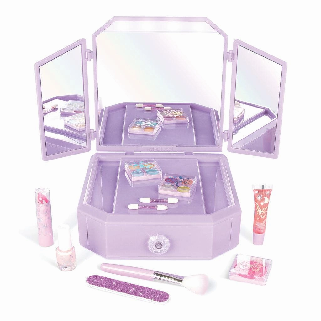 Make It Real Deluxe Light-Up Vanity & Cosmetic Set Play-based education Learn at home