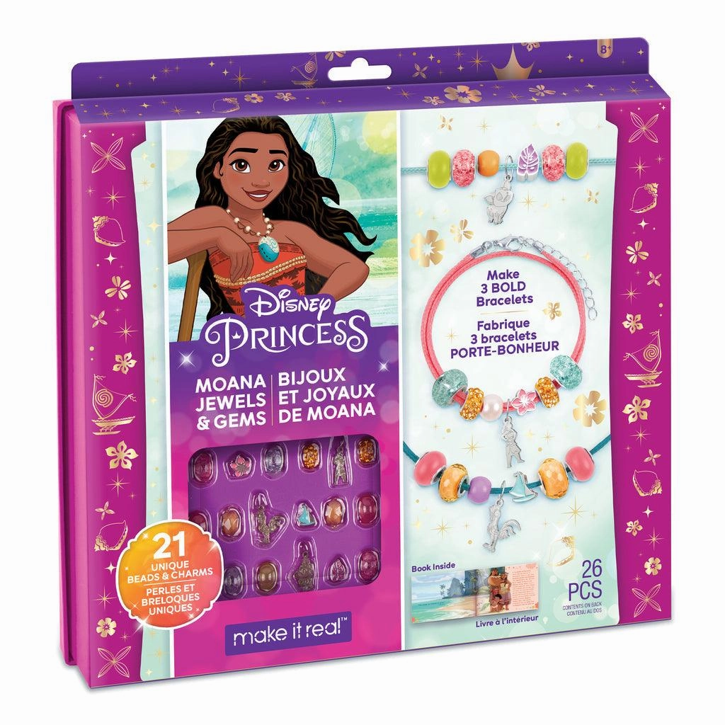 Make It Real Disney Princess Jewels And Gems Moana Jewellery Making Kit Smart kids gear