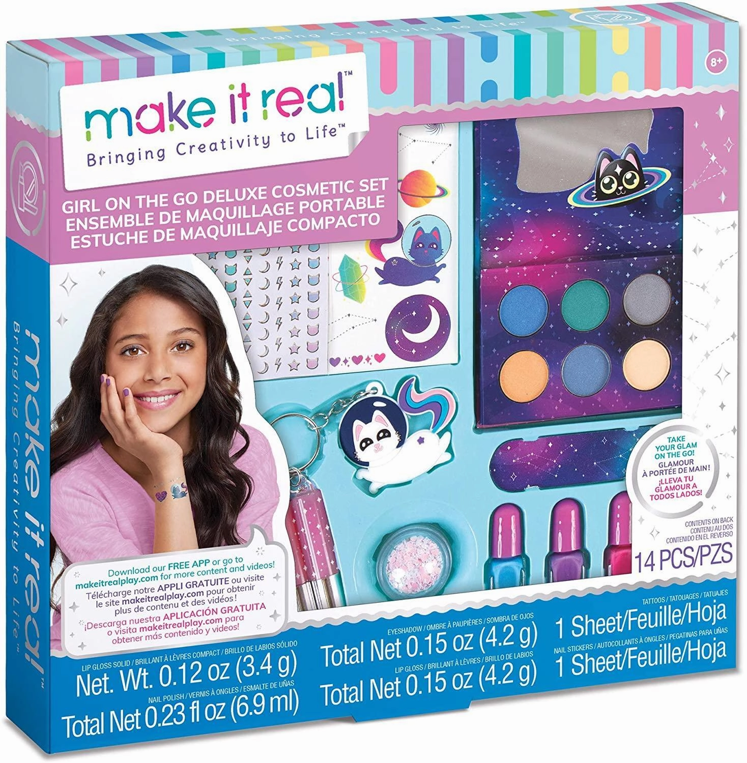 Make It Real Girl-On-The-Go Cosmetic Set Fun that fuels growth Inspiring creativity