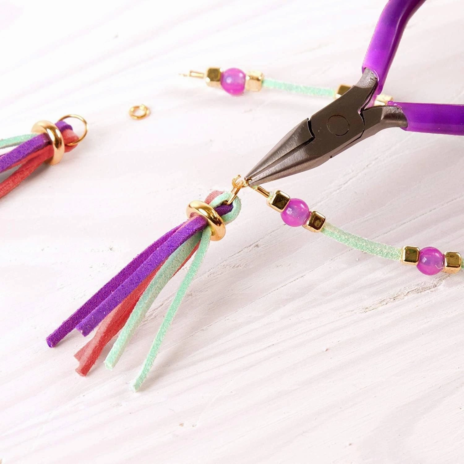 Growth tools Smart & fun Make It Real Gold Link Jewellery Suede Bracelet & Choker Making Kit