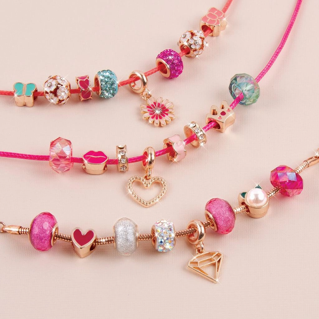 Growing minds Make It Real Halo Charms Jewellery Bracelets Think Pink