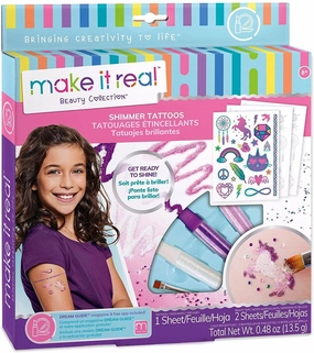 Make It Real Shimmer Tattoos - Temporary Tattoos For Girls Learning through play Joyful learning