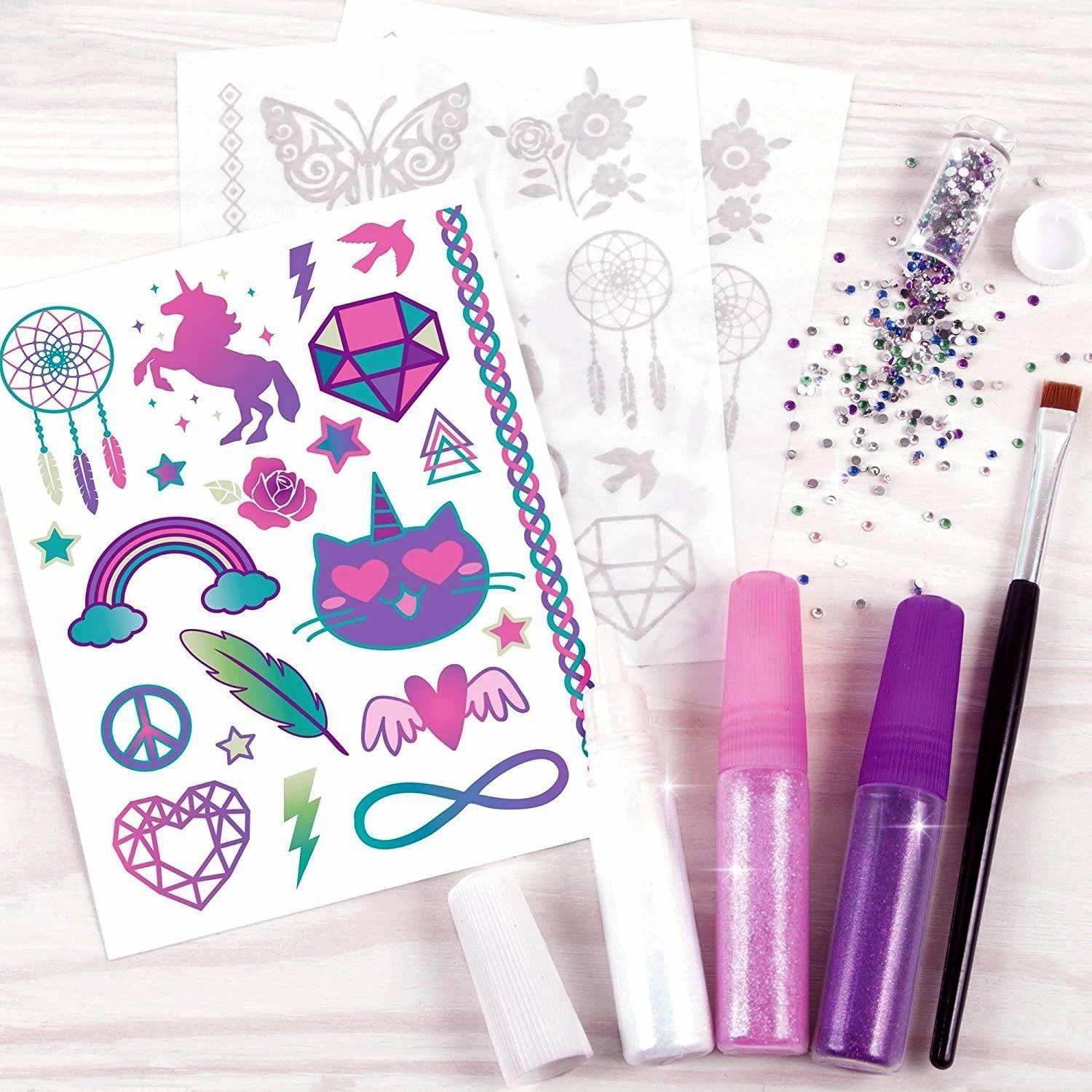 Exploration made fun Smart little ones Make It Real Shimmer Tattoos - Temporary Tattoos For Girls