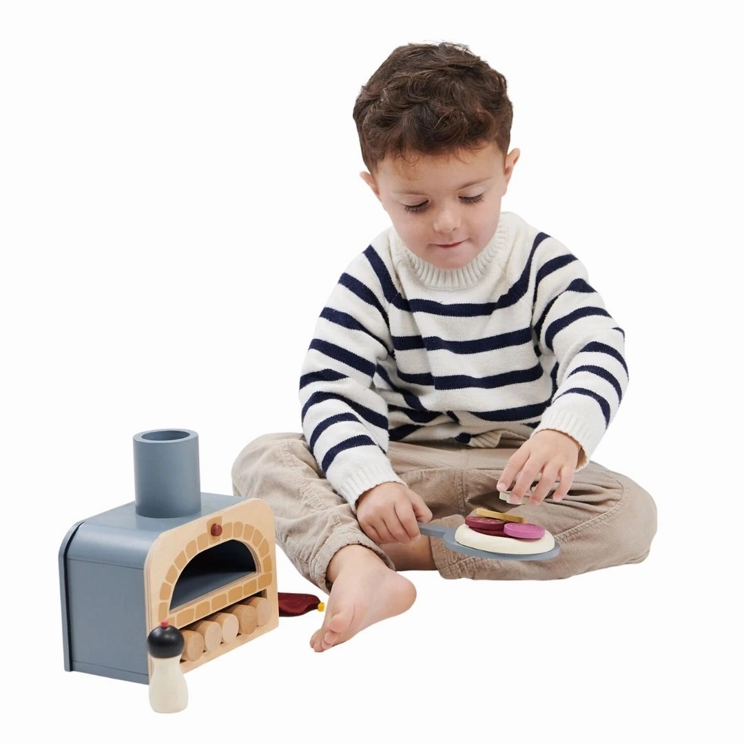Brain boosters Playroom learning Make Me A Pizza Wooden Play Set