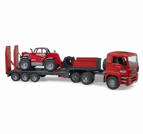 Preschool minds Early learning Man Tga Low Loader With Manitou Telescopic Loader Mlt 633
