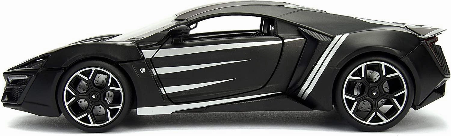 Marvel Black Panther & Lykan Hypersport Diecast Metal Car Little adventures