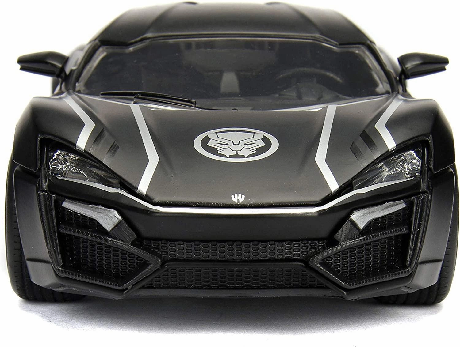 Marvel Black Panther & Lykan Hypersport Diecast Metal Car Playful learning Curiosity starters