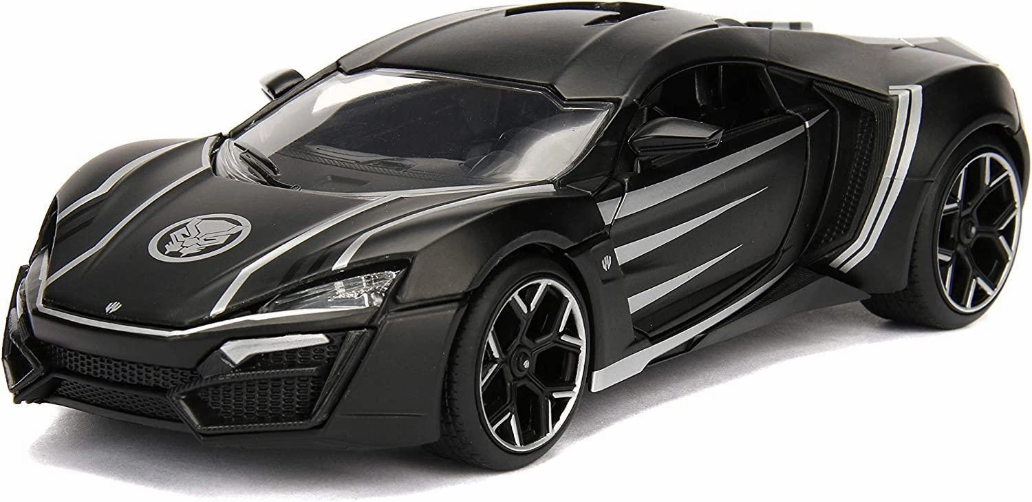 Marvel Black Panther & Lykan Hypersport Diecast Metal Car Playroom adventures begin here Smart kids gear
