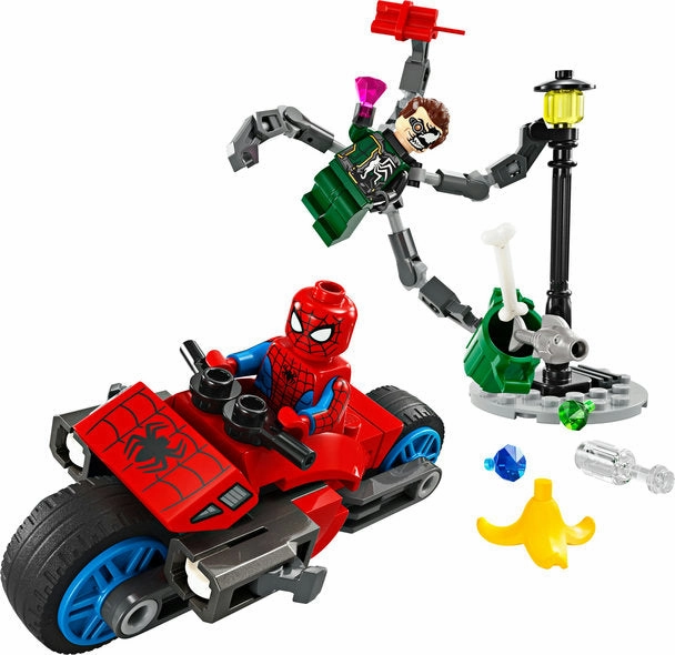 Marvel Motorcycle Chase: Spider-Man Vs. Doc Ock Smart little ones