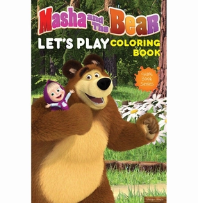 Masha And The Bear : Let'S Play: Giant Coloring Book For Kids [Paperback] Wonder House Books Inspiring creativity Young learners