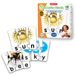 Match It! 3 Letter Words Busy kids