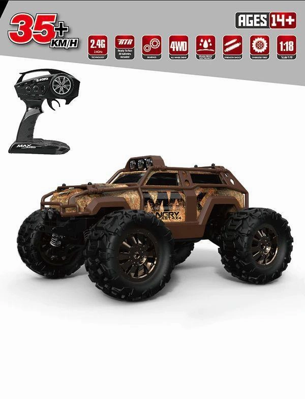 Engaging young minds Max Angry Beast 4Wd Remote Control Rally Monster Truck
