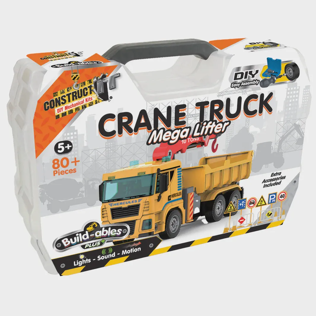 Mega Lifter Crane Truck  - 104  Pcs Curiosity starters Kids discovery tools