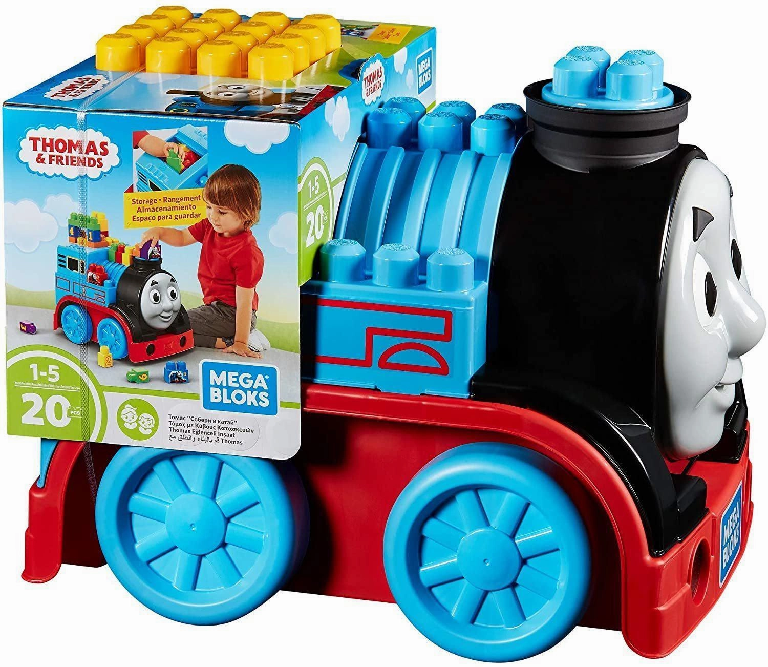 Mega Bloks Ffd63 Thomas & Friends Build & Go Thomas Creative kids Skill-building tools