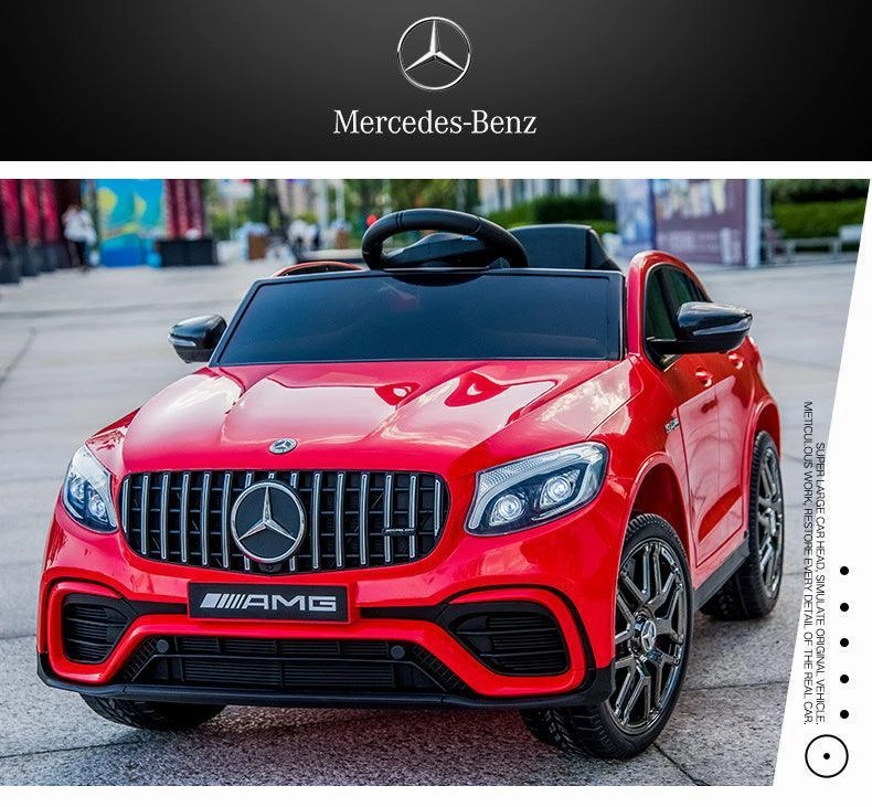 Mercedes-Amg Glc 63 S Coupe Battery Ride-On Car With Remote Control - Red Mini makers Quiet play for growing minds