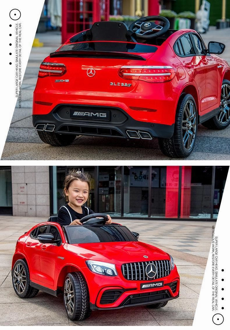 Skill-building tools Mercedes-Amg Glc 63 S Coupe Battery Ride-On Car With Remote Control - Red