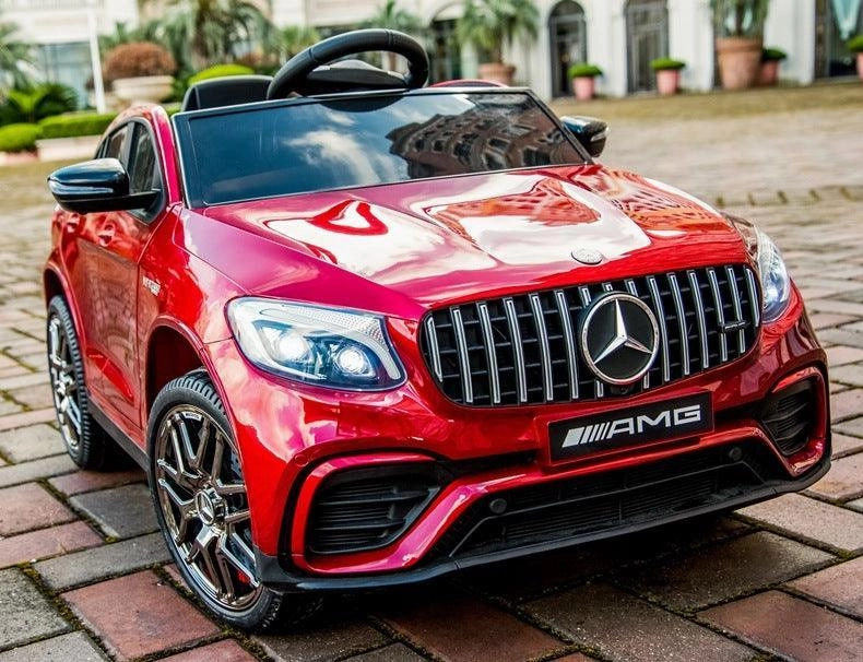 Growing minds Learning fun Mercedes-Amg Glc 63 S Coupe Battery Ride-On Car With Remote Control - Red