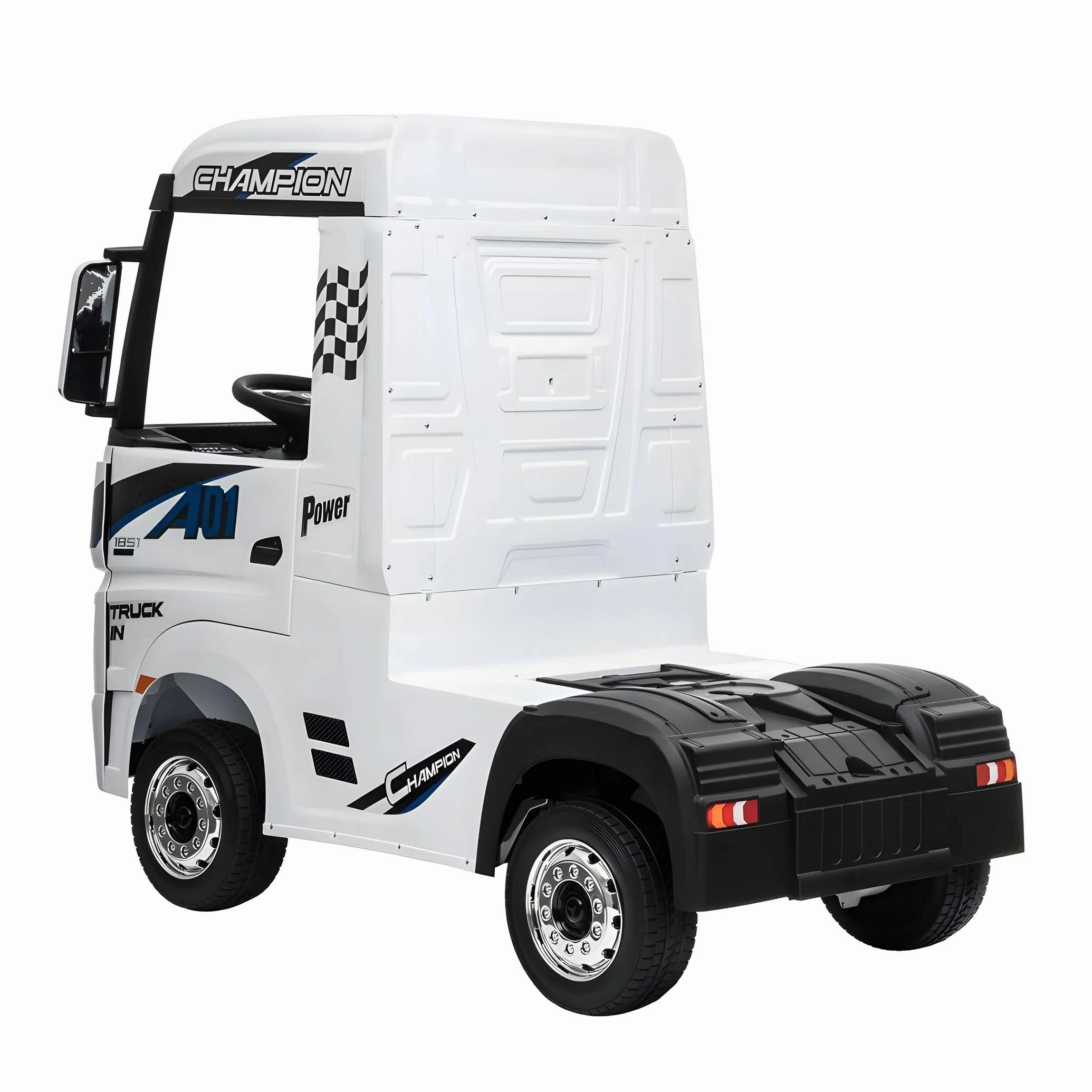 Learning tools Little adventures Mercedes-Benz Actros Electric 12V Battery Powered Ride-On Truck With Remote Control