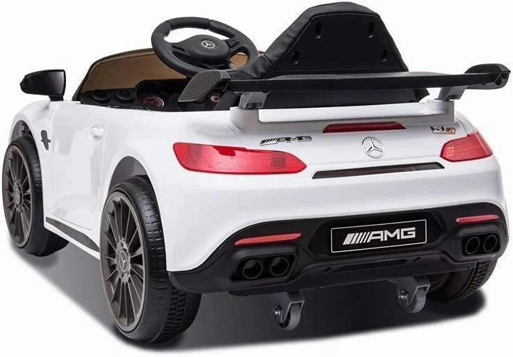 Mercedes-Benz Amg Gtr 6V Battery Ride-On Car - White Nurturing minds