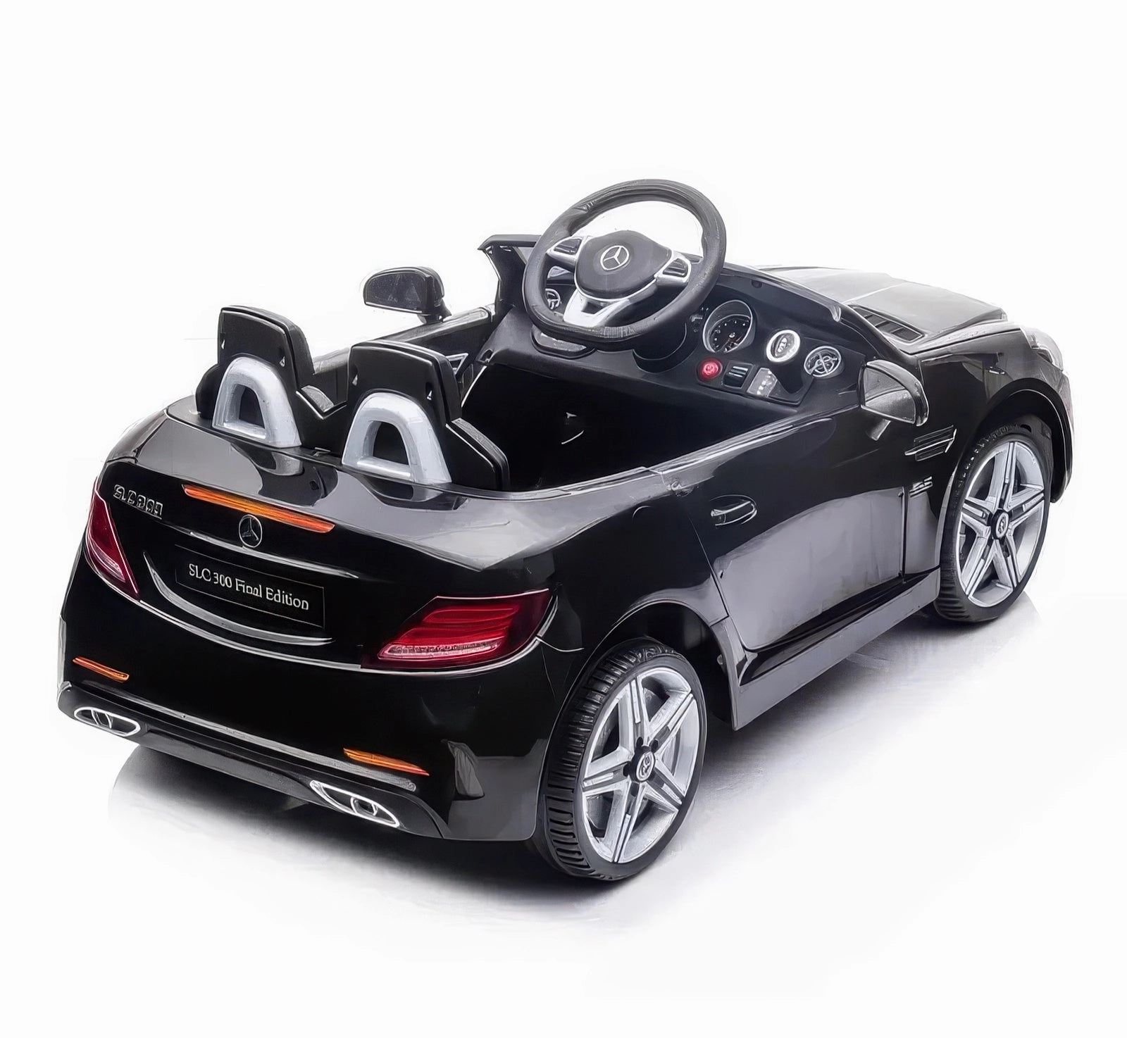 Mercedes Slc 300 12V Battery Ride-On - Black Young learners