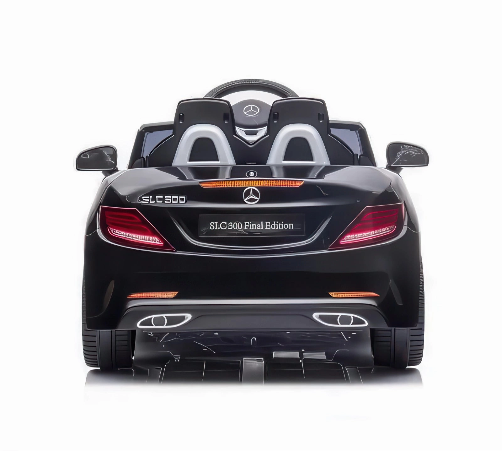 Mercedes Slc 300 12V Battery Ride-On - Black Quiet play for growing minds Curious minds