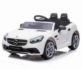 Playful learning Mercedes Slc 300 12V Battery Ride-On - White