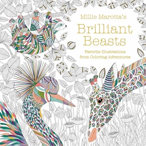 Millie Marotta'S Brilliant Beasts Coloring Book Little creators Brain boosters