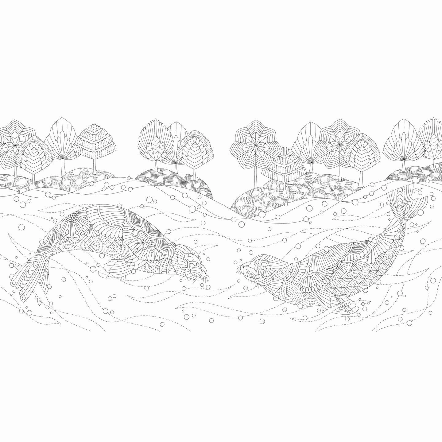 Imaginative play Millie Marotta'S Island Escape Coloring Book