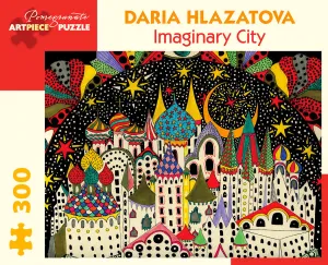 Early discovery Learn & grow Pomegranate "Imaginary City" 300 Piece Puzzle By Daria Hlazatova