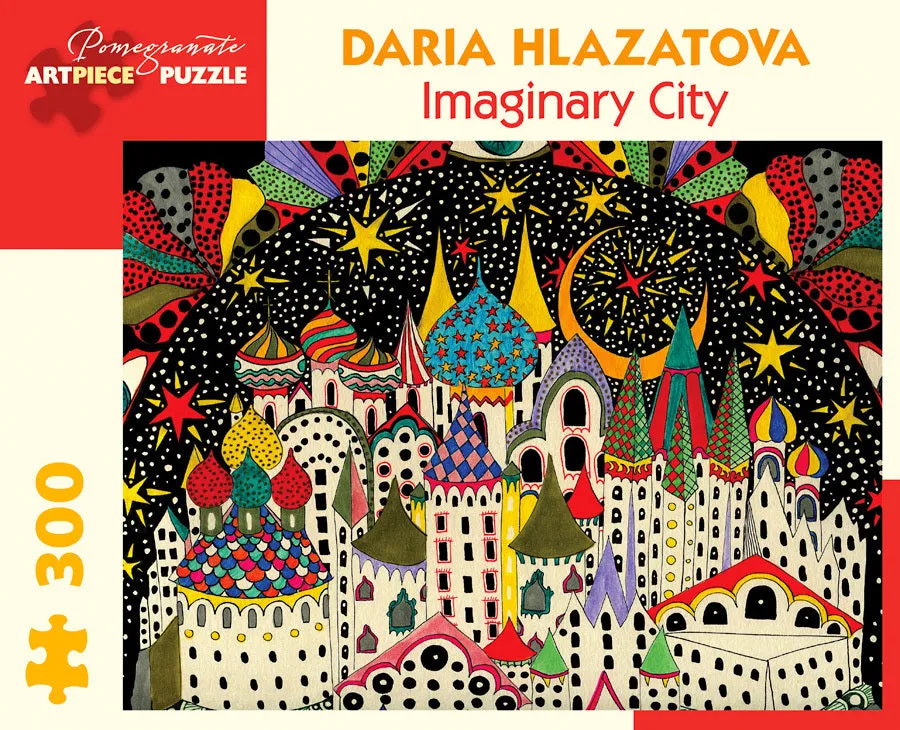 Early discovery Learn & grow Pomegranate "Imaginary City" 300 Piece Puzzle By Daria Hlazatova