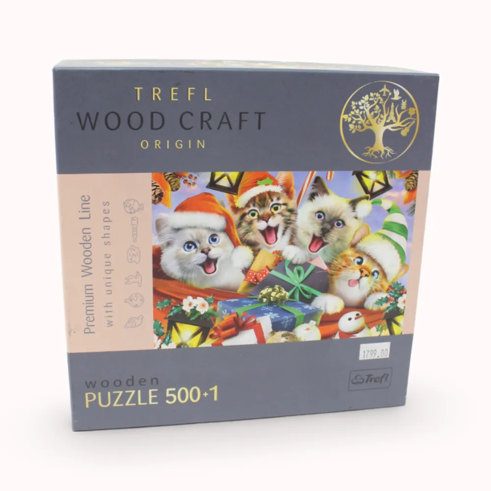 Kid-focused experiences Trefl Festive Cats Wooden Puzzle - 500 1 Pcs