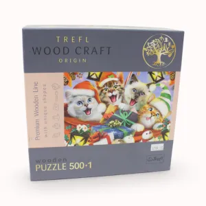 Kid-focused experiences Trefl Festive Cats Wooden Puzzle - 500 1 Pcs