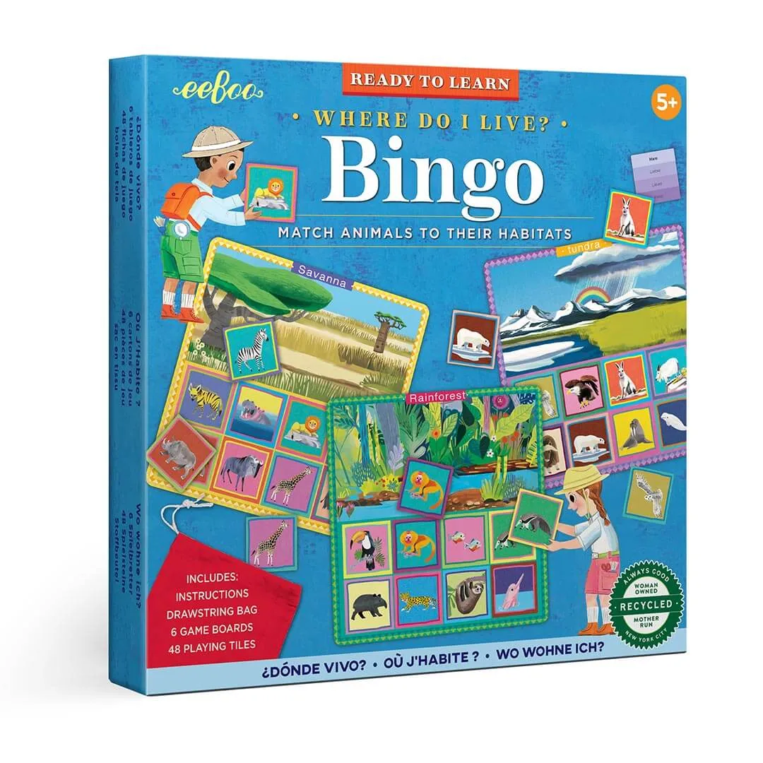 Where Do I Live? Bingo Engaging young minds Fun-based learning