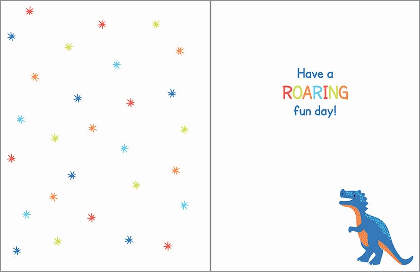 Dino Birthday Card Fun for curious minds