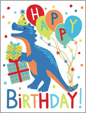 Dino Birthday Card Young explorers