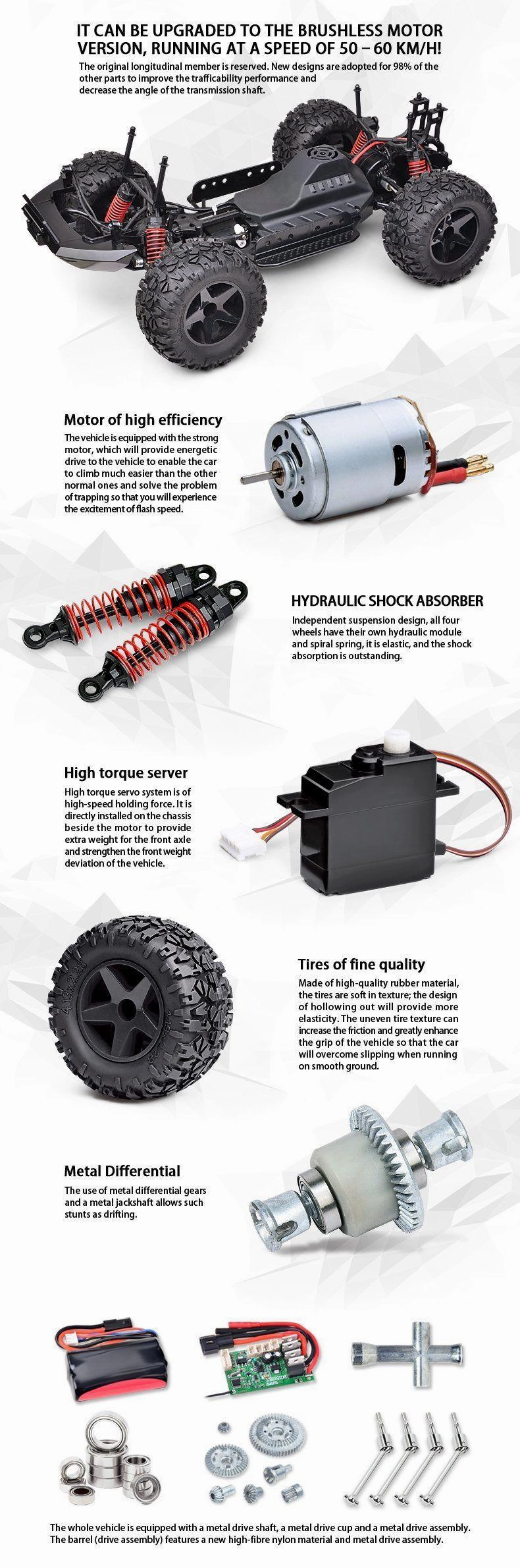 Mindful play Thoughtful learning Raptor Pf150 Warrior Big Wheel 4X4 Rock Crawler Rc Car
