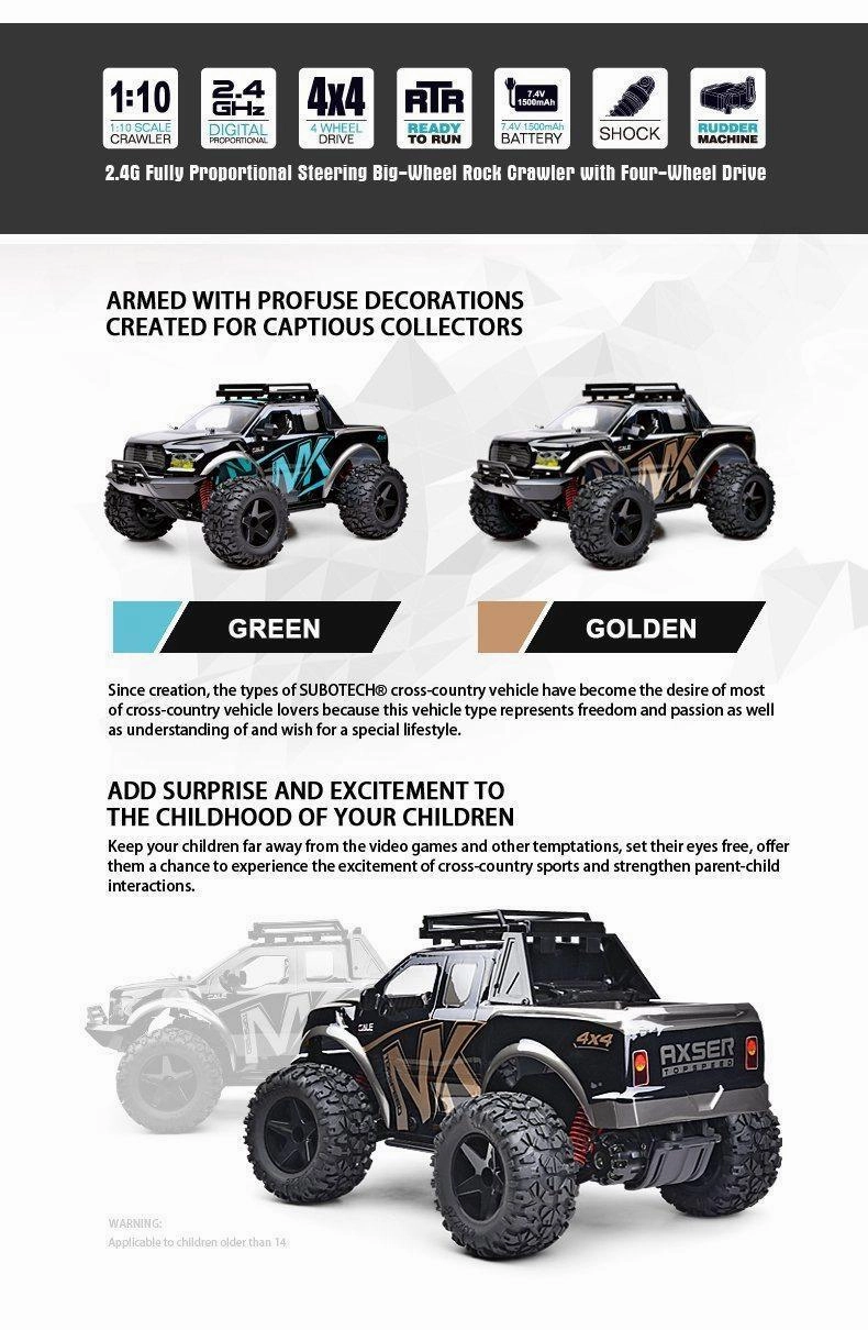 Educational fun Preschool minds Raptor Pf150 Warrior Big Wheel 4X4 Rock Crawler Rc Car