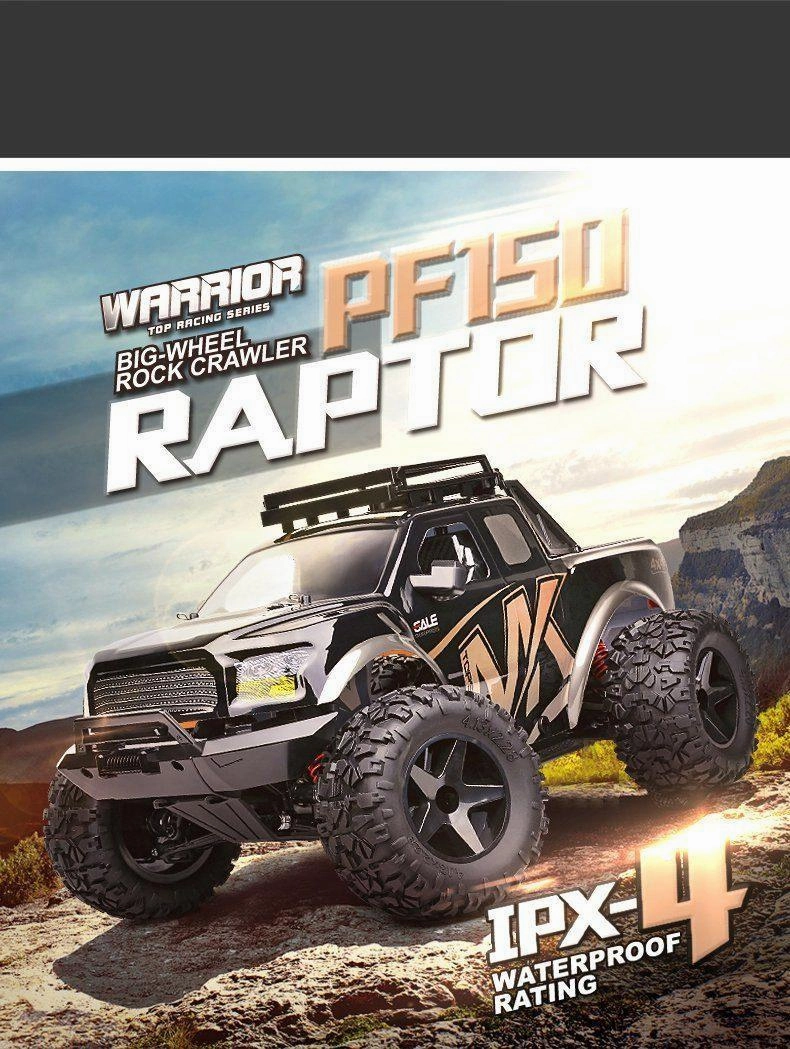 Raptor Pf150 Warrior Big Wheel 4X4 Rock Crawler Rc Car Smart & fun Early learning