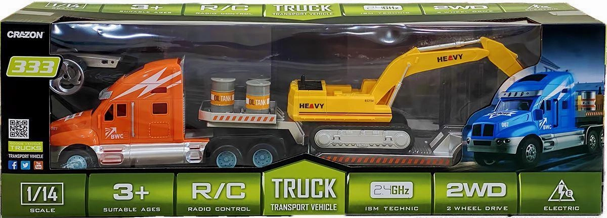 Curious minds Remote Controlled Rc Tractor Container Truck