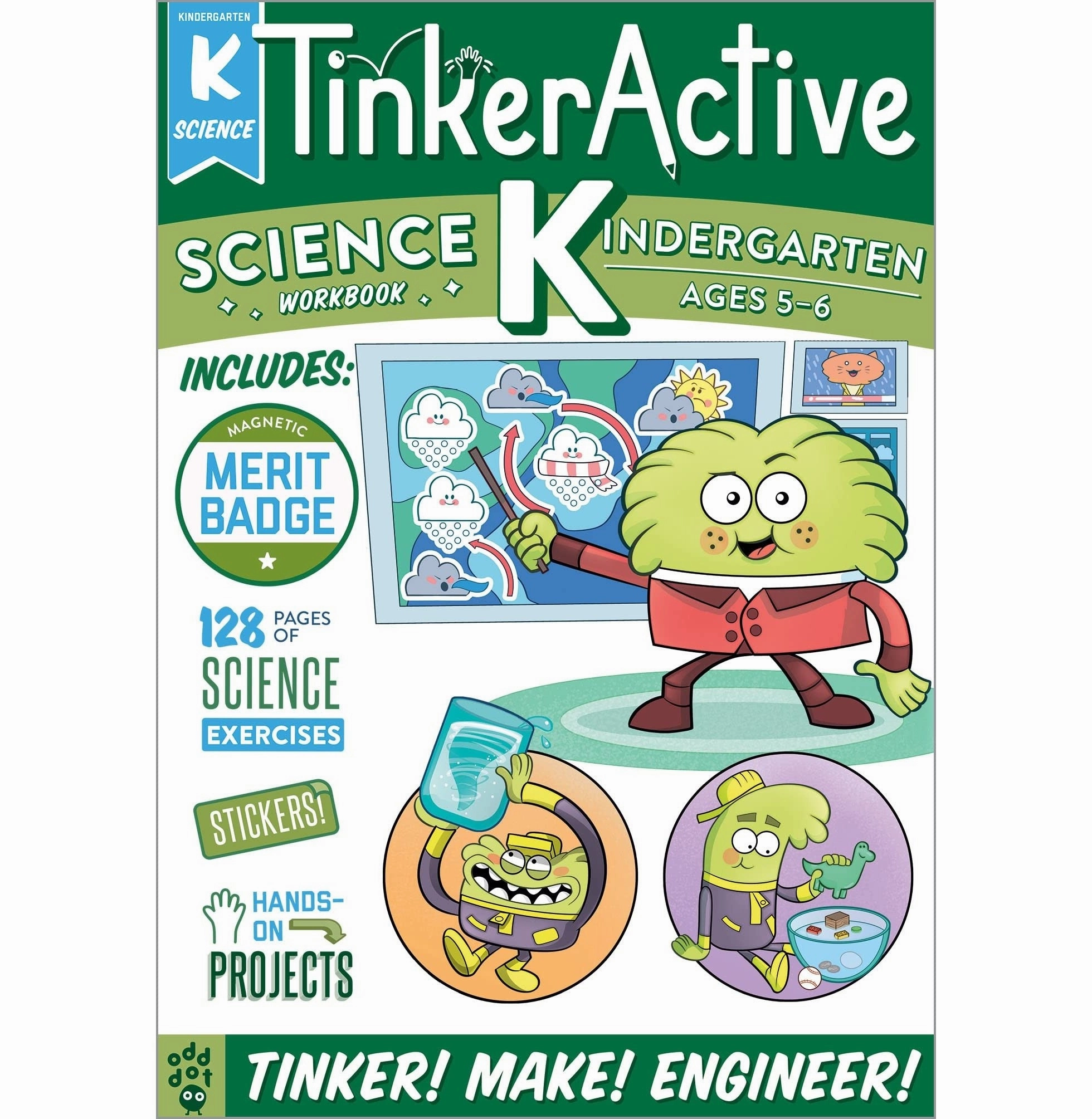 Tinkeractive Workbooks: Kindergarten Science: 4 [Paperback] Butler Megan Hewes; Odd Dot And Johnson Taryn Learning tools Exploration made fun